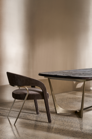  Glossy Stone Dining Table | Oroa.com
