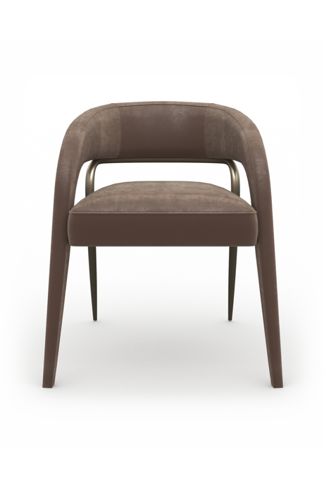  Open-Back Velvet Dining Chair | Oroa.com