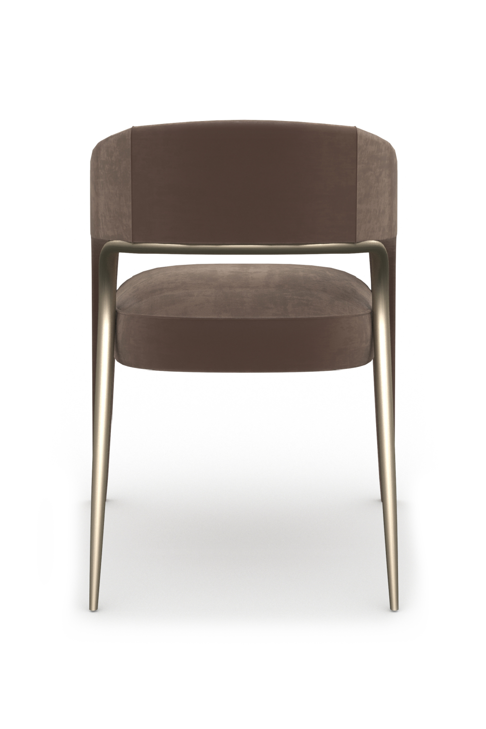  Open-Back Velvet Dining Chair | Oroa.com