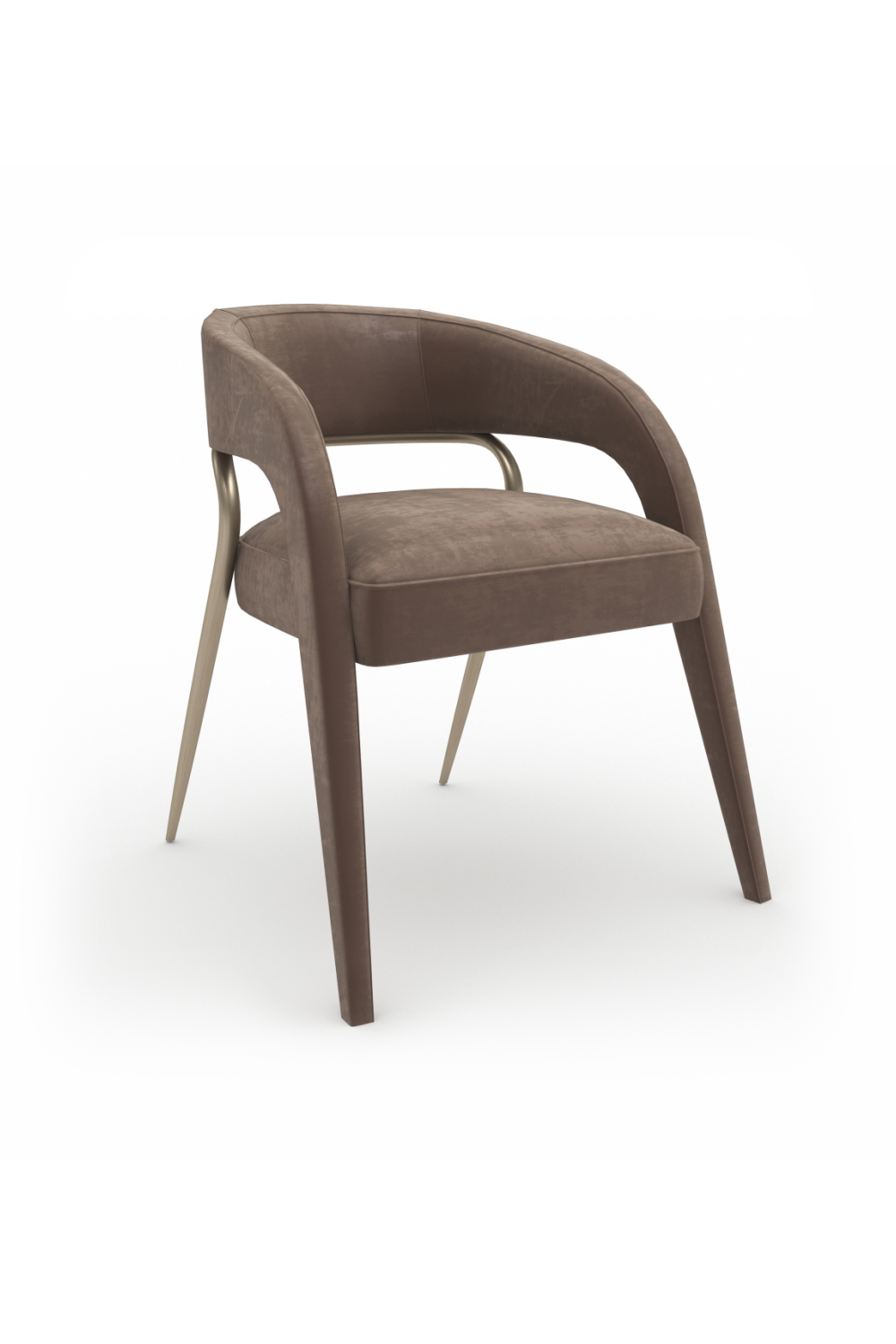   Open-Back Velvet Dining Chair | Oroa.com