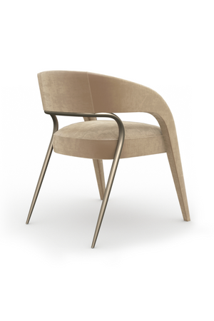   Open-Back Velvet Dining Chair | Oroa.com