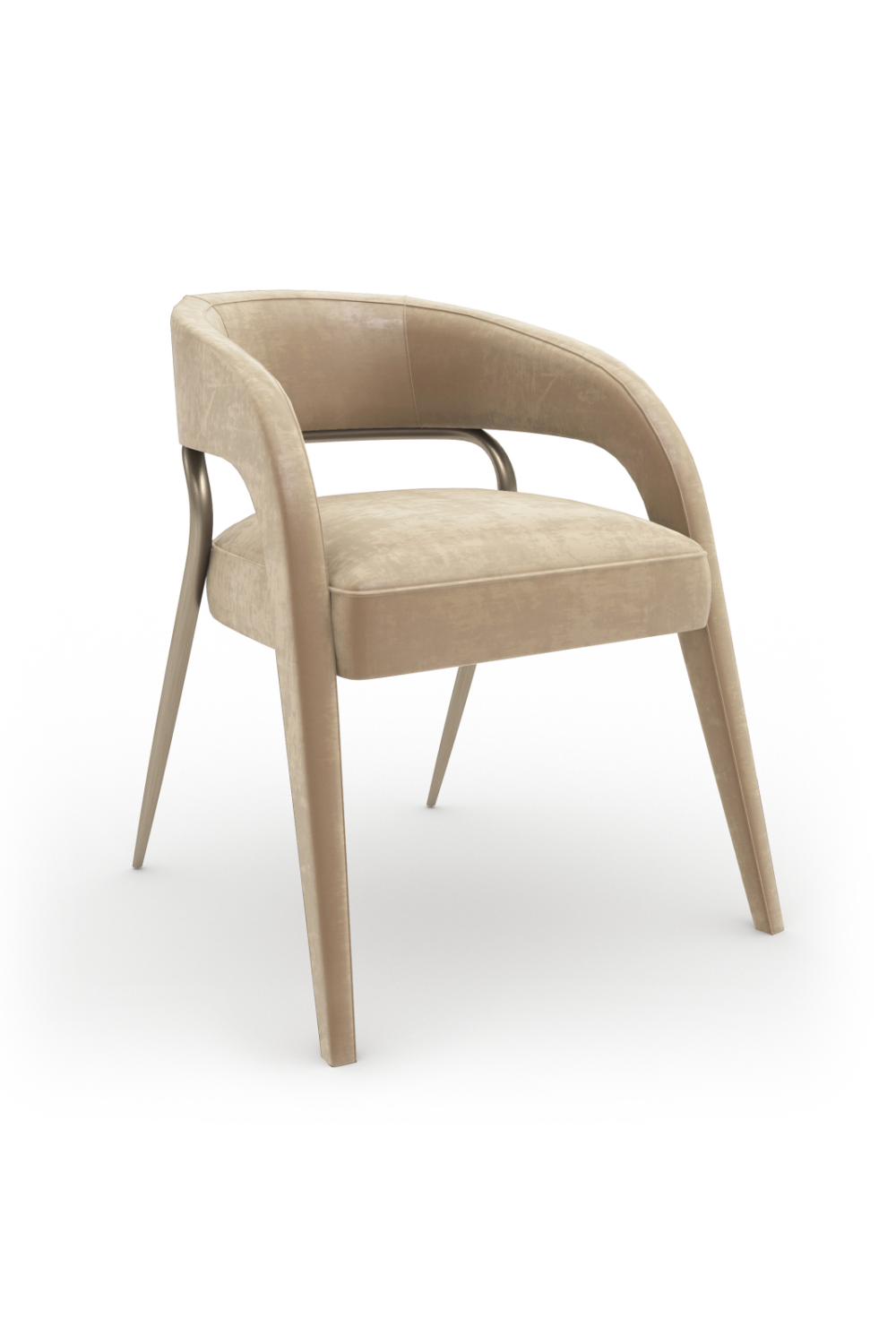  Open-Back Velvet Dining Chair | Oroa.com