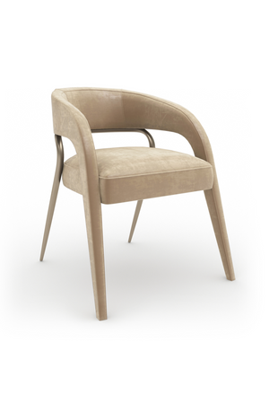  Open-Back Velvet Dining Chair | Oroa.com
