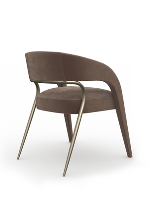   Open-Back Velvet Dining Chair | Oroa.com