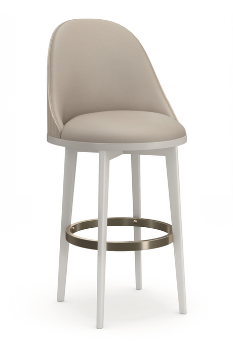   Ivory Fabric Bar Stool | Oroa.com