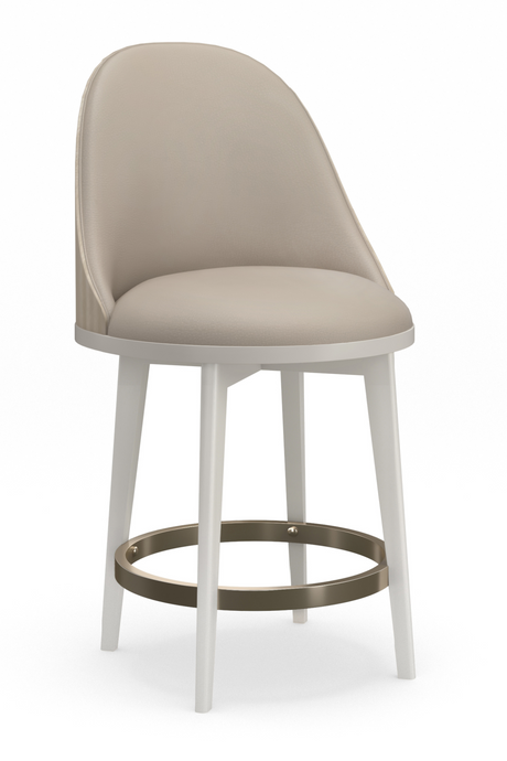   Vegan Leather Swivel Counter Stool | Oroa.com