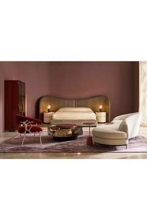   Round Bronze Mirror Coffee Table | Oroa.com