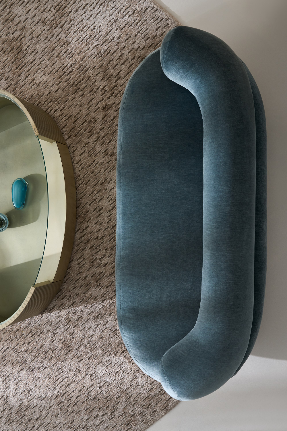  Glass Top Oval Coffee Table | Oroa.com