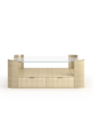   Glass Top Square Coffee Table | Oroa.com