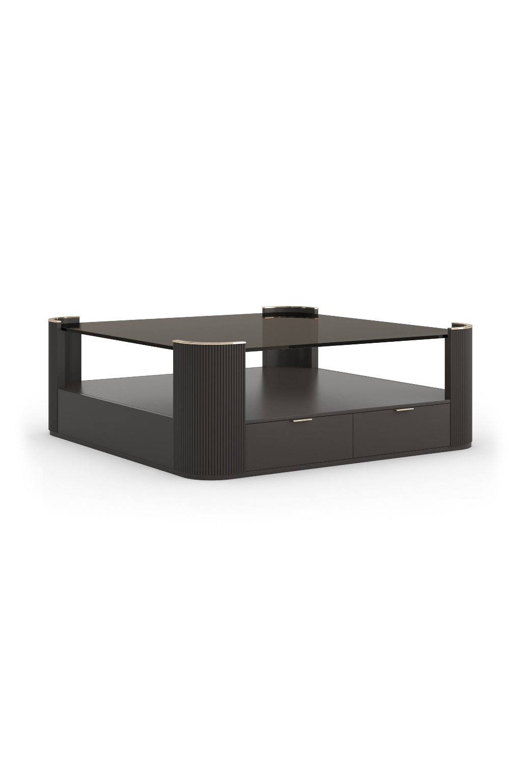   Glass Top Square Coffee Table | Oroa.com