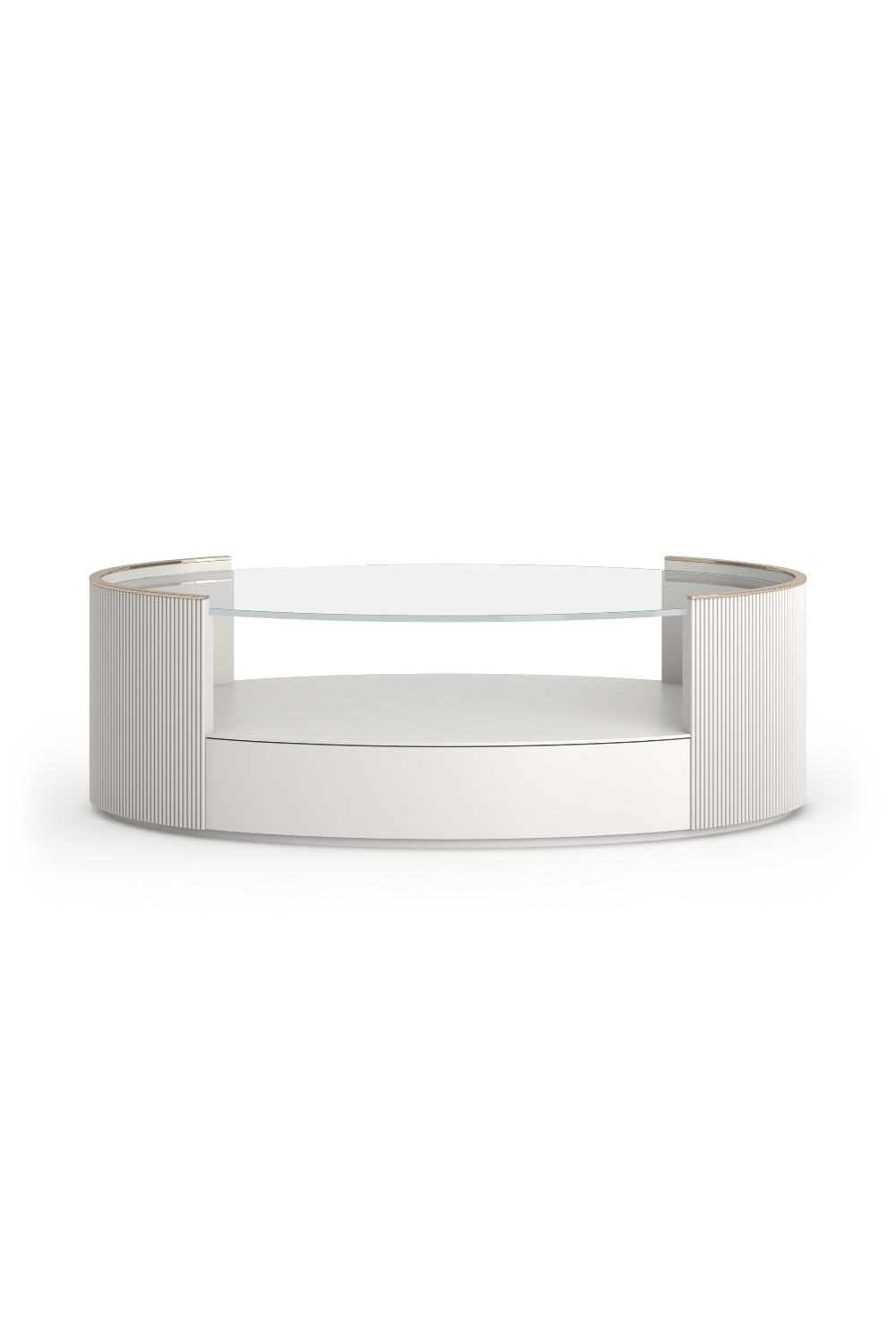   Glass Top Oval Coffee Table | Oroa.com