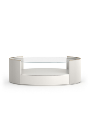   Glass Top Oval Coffee Table | Oroa.com