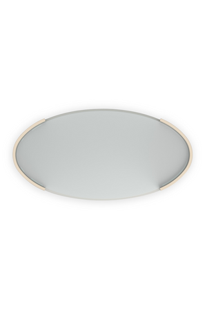   Glass Top Oval Coffee Table | Oroa.com
