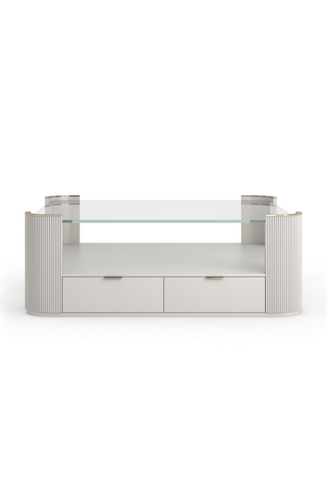   Glass Top Square Coffee Table | Oroa.com