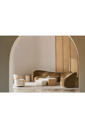   Ivory Bouclé Coffee Table | Oroa.com