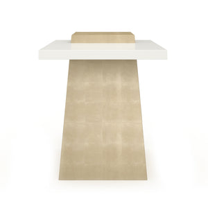   Wooden Trapezoid Side Table | Oroa.com