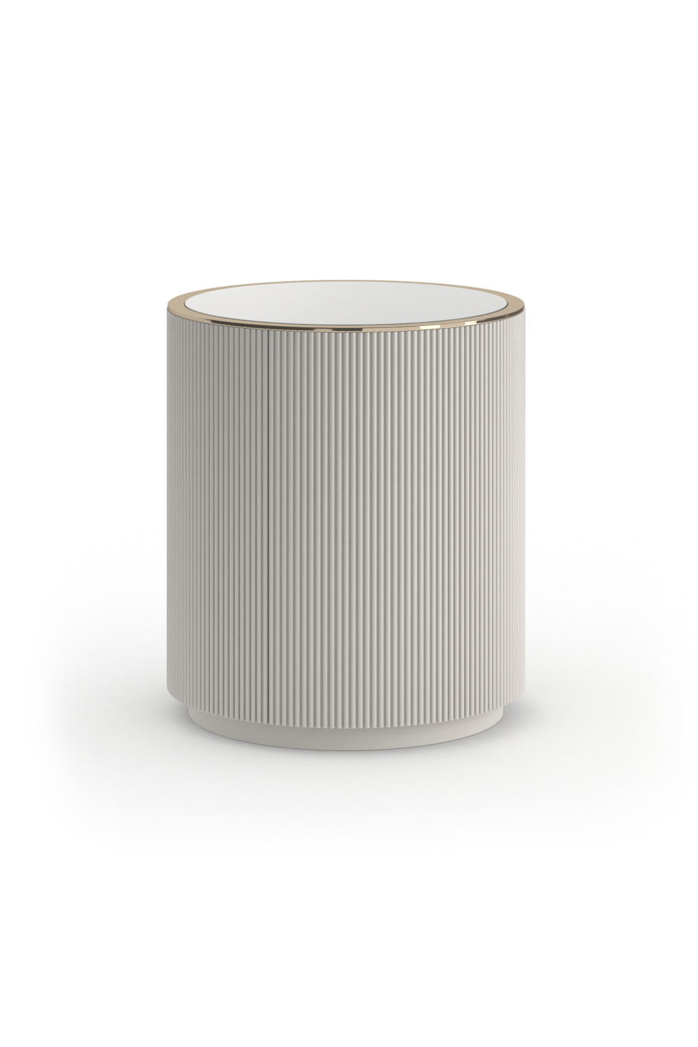   Glass Top Barrel End Table | Oroa.com