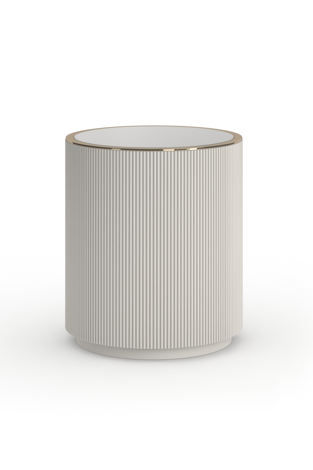   Glass Top Barrel End Table | Oroa.com