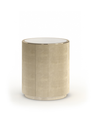   Glass Top Barrel End Table | Oroa.com