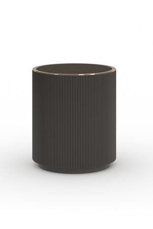   Glass Top Barrel End Table | Oroa.com
