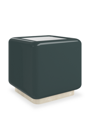   Mirror Top Cube Accent Table | Oroa.com
