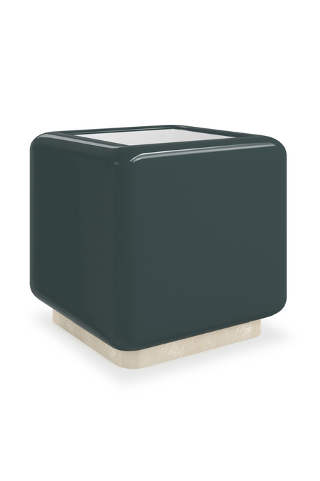  Mirror Top Cube Accent Table | Oroa.com
