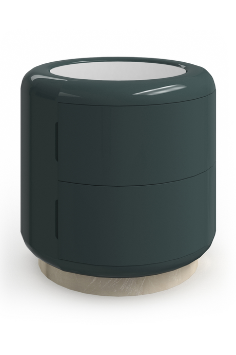   Green Cylindrical Side Table | Oroa.com