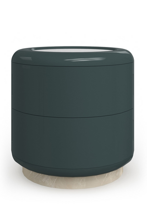   Green Cylindrical Side Table | Oroa.com