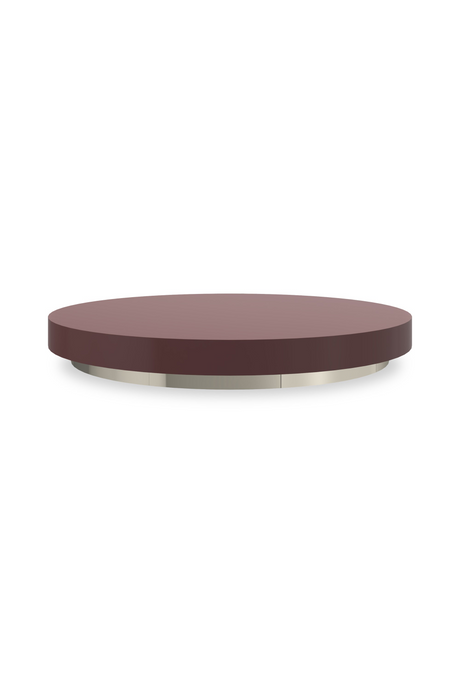   Red Cocktail Round Accent Tray | Oroa.com