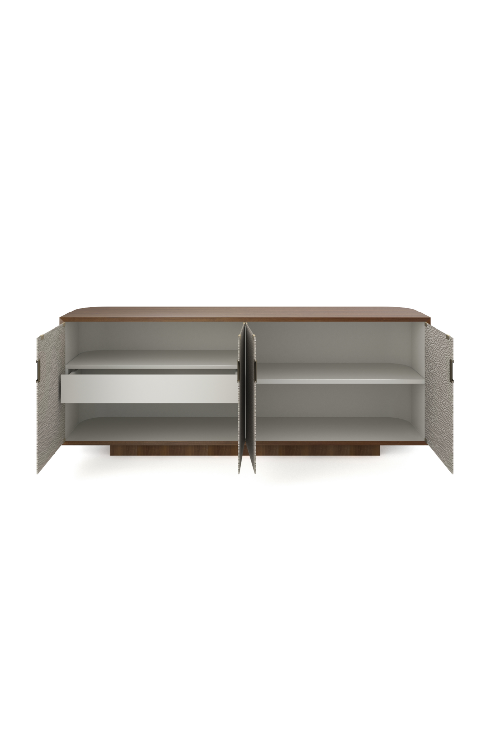   Textured Glass 4-Door Sideboard | Oroa.com