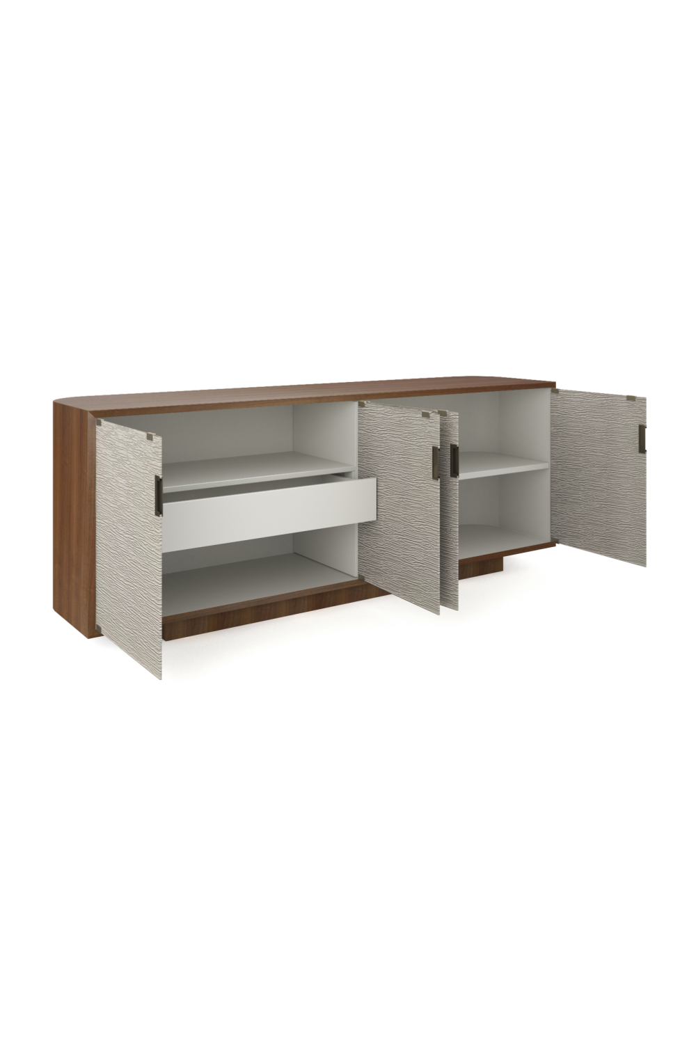   Textured Glass 4-Door Sideboard | Oroa.com