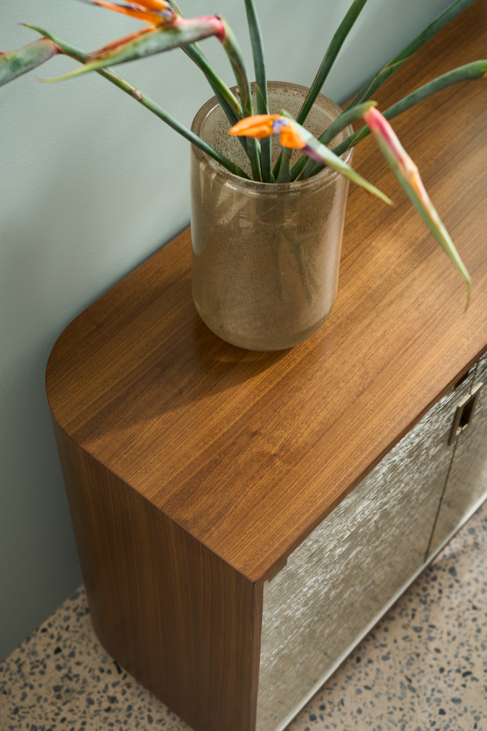   Textured Glass 4-Door Sideboard | Oroa.com