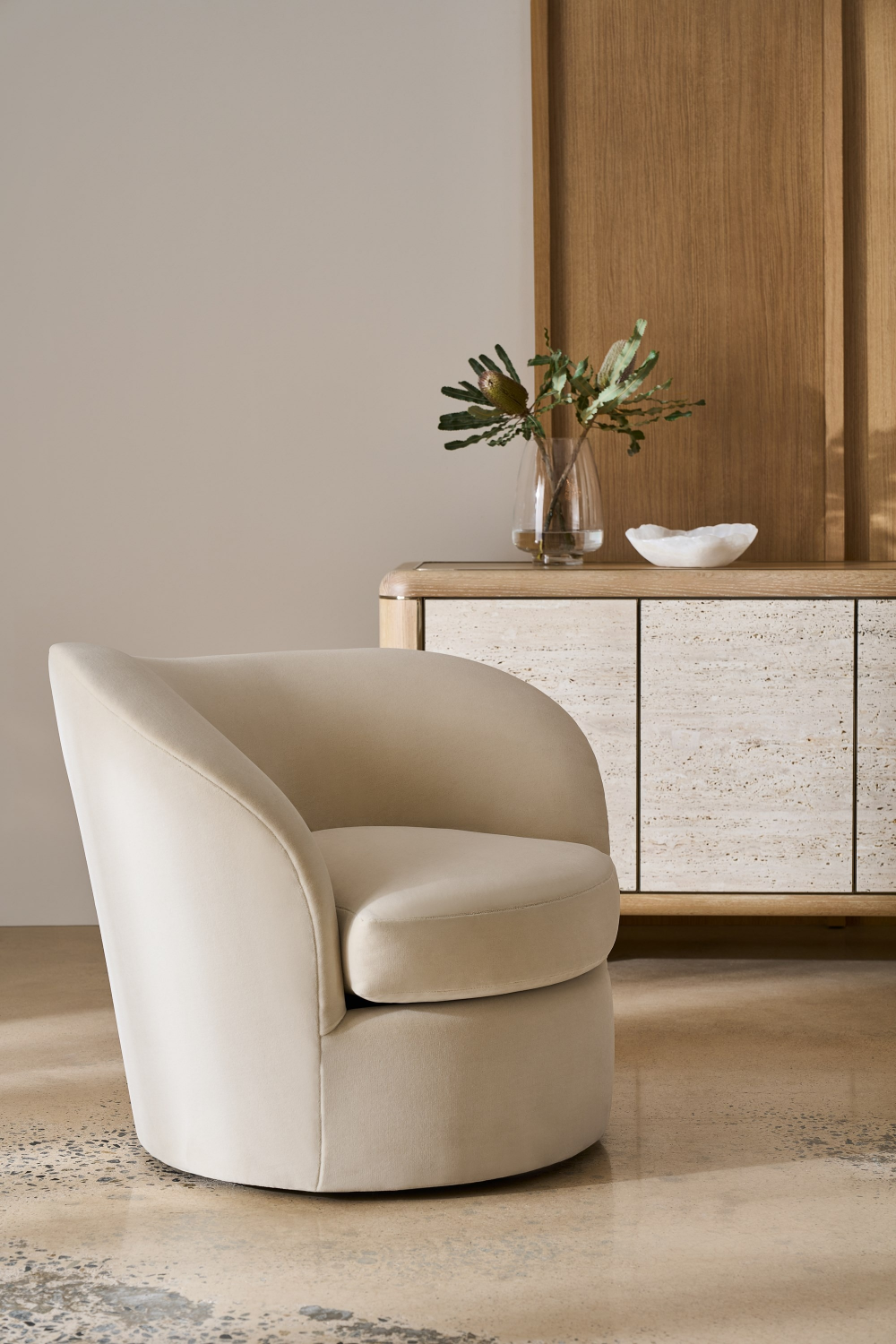   Travertine 4-Door Sideboard | Oroa.com