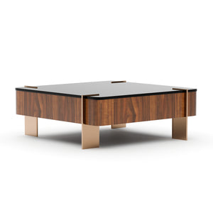   Square Walnut Cocktail Table | Oroa.com