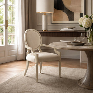   Modern furniture - White Round-Back Dining Chairs (2) - www.oroa.com | Oroa.com