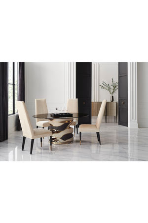   Curved Glass 4-Door Sideboard | Oroa.com