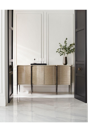  Curved Glass 4-Door Sideboard | Oroa.com
