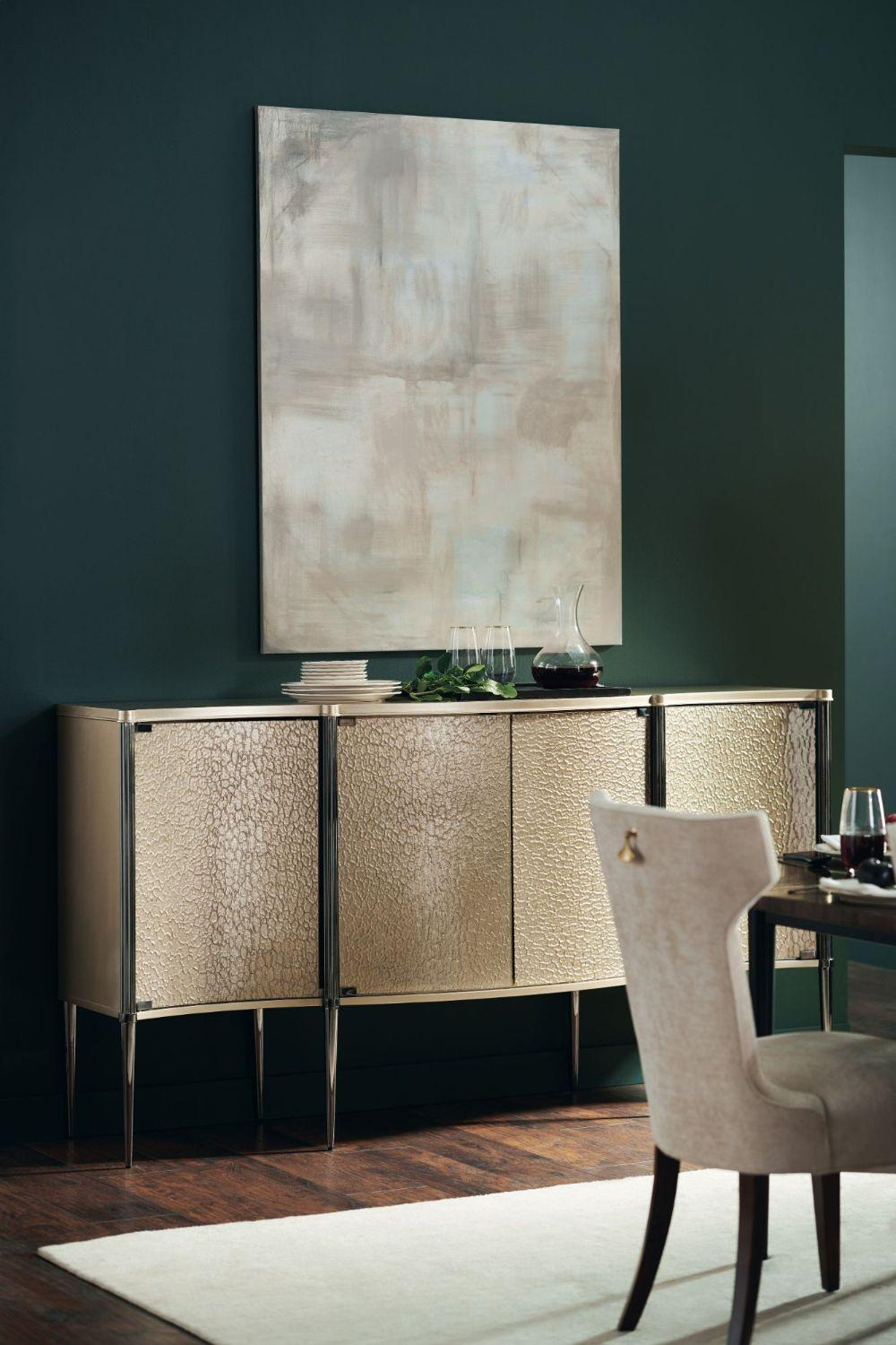   Curved Glass 4-Door Sideboard | Oroa.com