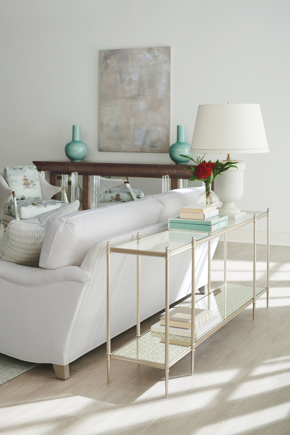   Glass Modern Console Table | Oroa.com