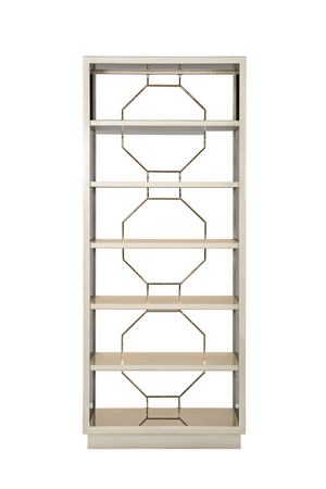   Taupe Metallic Modern Shelf | Oroa.com
