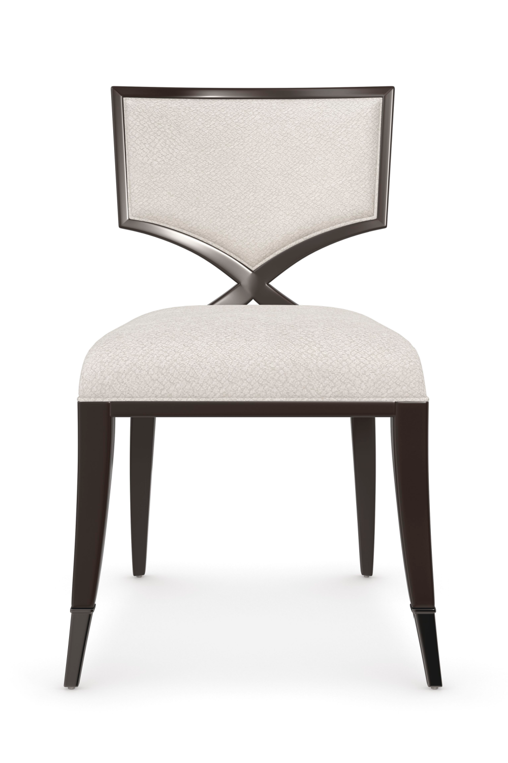   Ivory Chenille Dining Chair | Oroa.com