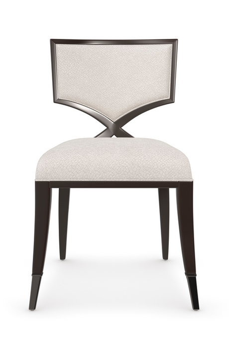   Ivory Chenille Dining Chair | Oroa.com