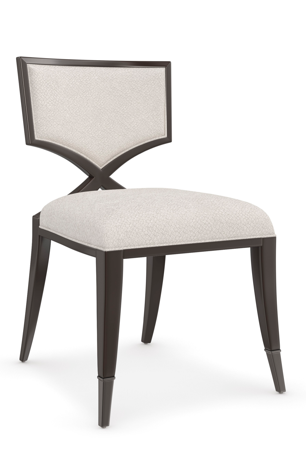  Ivory Chenille Dining Chair | Oroa.com