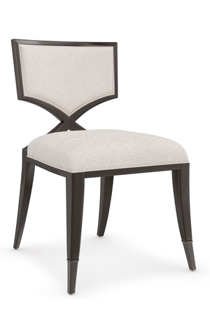   Ivory Chenille Dining Chair | Oroa.com