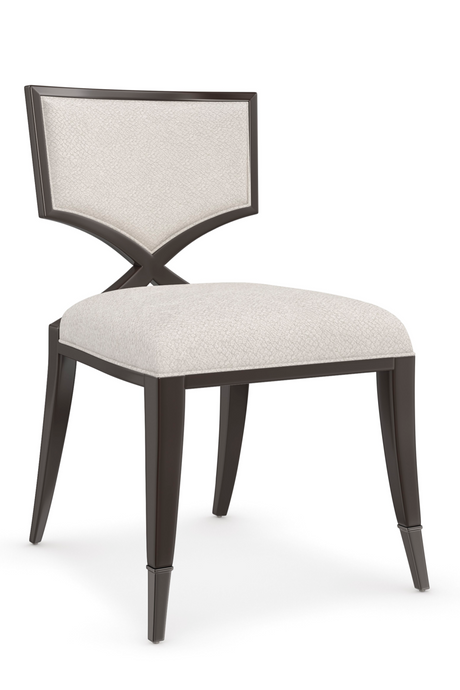   Ivory Chenille Dining Chair | Oroa.com