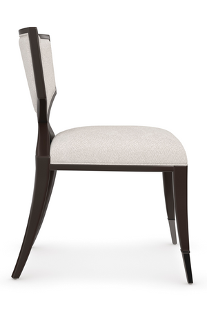   Ivory Chenille Dining Chair | Oroa.com