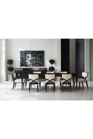   Ivory Chenille Dining Chair | Oroa.com