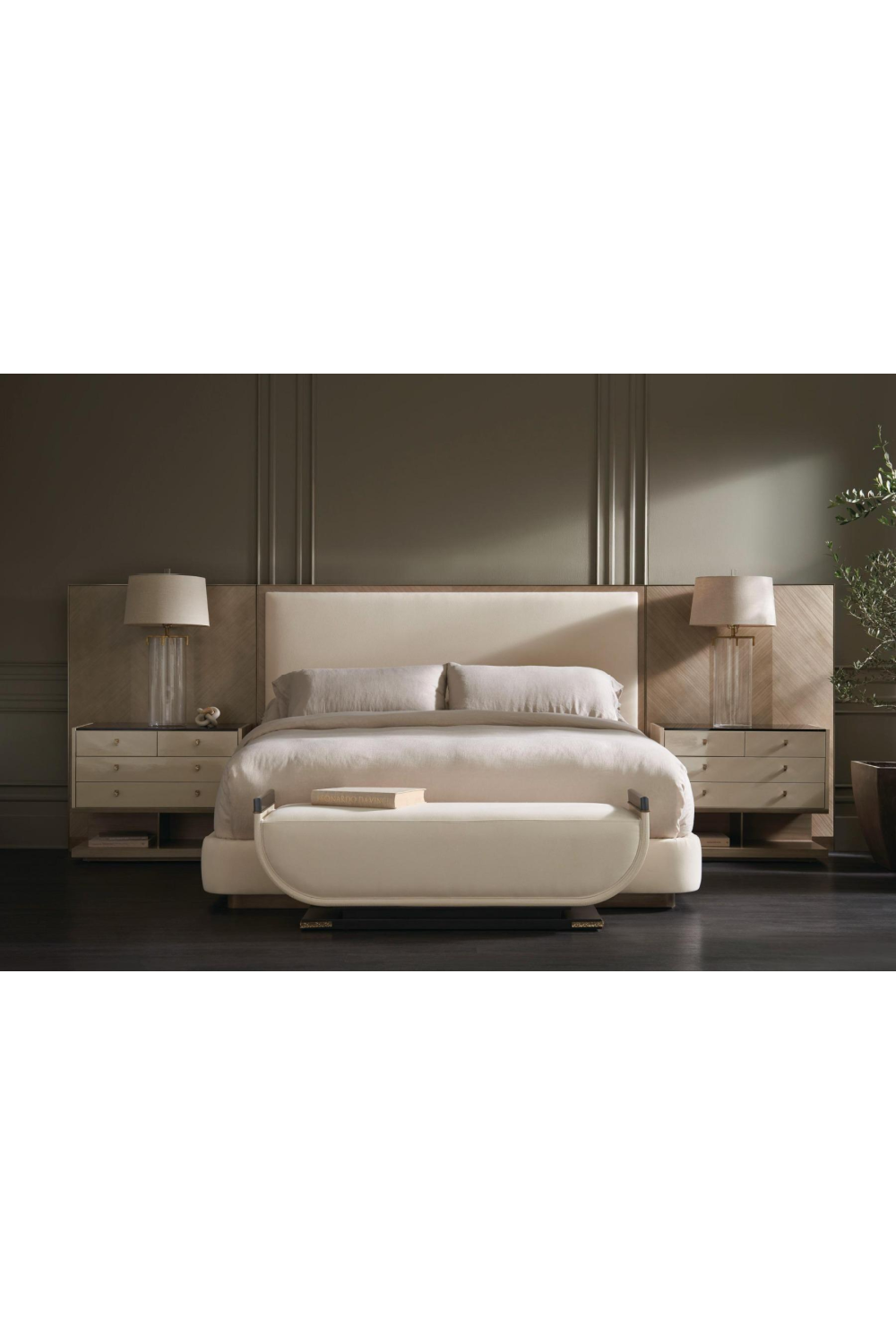   Modern Ivory Nightstand | Oroa.com