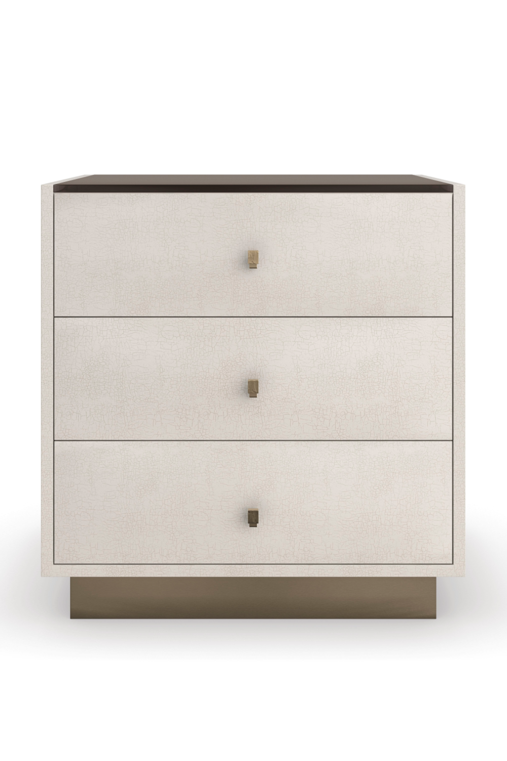   Cream 3-Drawer Nightstand | Oroa.com