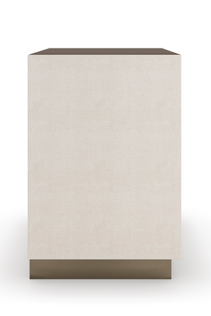   Cream 3-Drawer Nightstand | Oroa.com